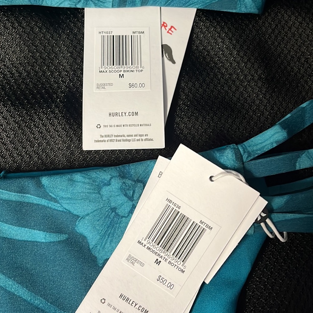 NWT Hurley Carissa Moore Two Piece Swim Suit - Picture 3 of 3